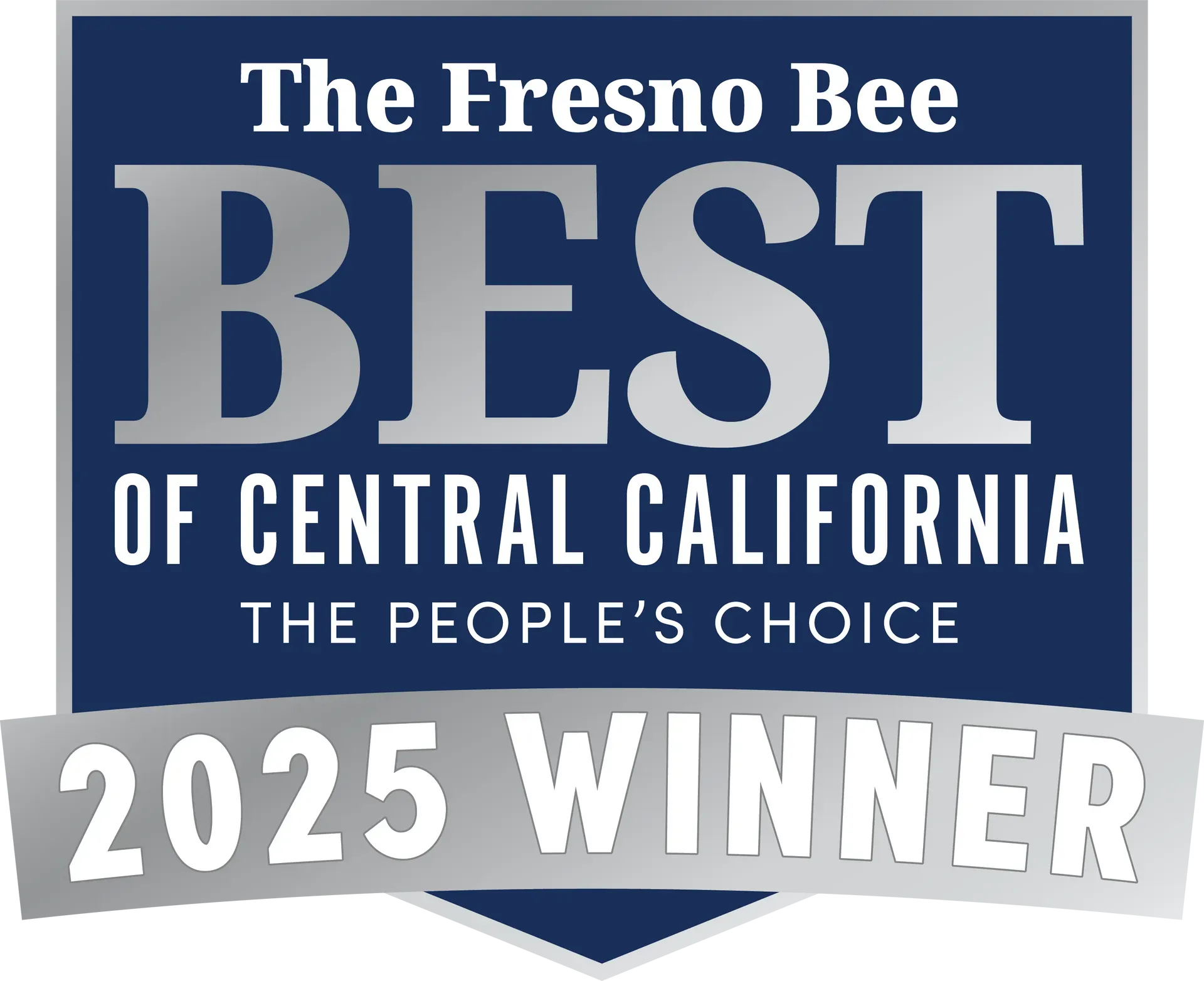 The Fresno Bee Best of Central California People's Choice 2025 Winner Logo